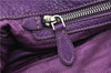 Authentic PRADA Vintage Leather Nappa 2Way Shoulder Hand Tote Bag Purple 9892F