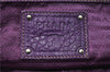 Authentic PRADA Vintage Leather Nappa 2Way Shoulder Hand Tote Bag Purple 9892F