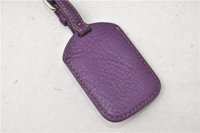 Authentic PRADA Vintage Leather Nappa 2Way Shoulder Hand Tote Bag Purple 9892F
