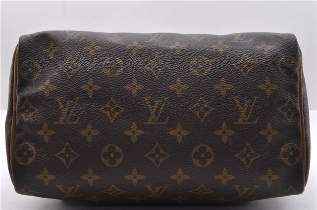 Authentic Louis Vuitton Monogram Speedy 25 Hand Bag M41528 LV 9894C