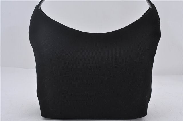 Authentic GUCCI Shoulder Hand Bag Nylon Enamel 0013298 Black 9896D