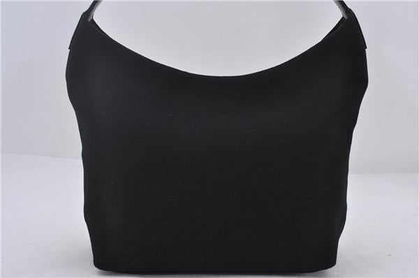 Authentic GUCCI Shoulder Hand Bag Nylon Enamel 0013298 Black 9896D