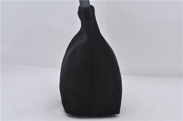 Authentic GUCCI Shoulder Hand Bag Nylon Enamel 0013298 Black 9896D