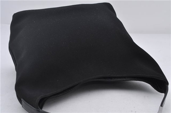 Authentic GUCCI Shoulder Hand Bag Nylon Enamel 0013298 Black 9896D