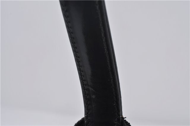 Authentic GUCCI Shoulder Hand Bag Nylon Enamel 0013298 Black 9896D