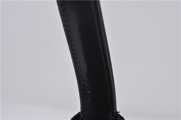 Authentic GUCCI Shoulder Hand Bag Nylon Enamel 0013298 Black 9896D