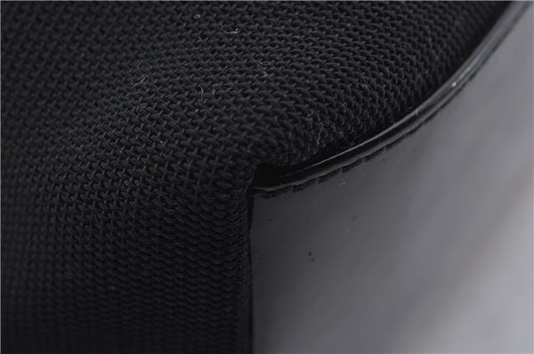 Authentic GUCCI Shoulder Hand Bag Nylon Enamel 0013298 Black 9896D