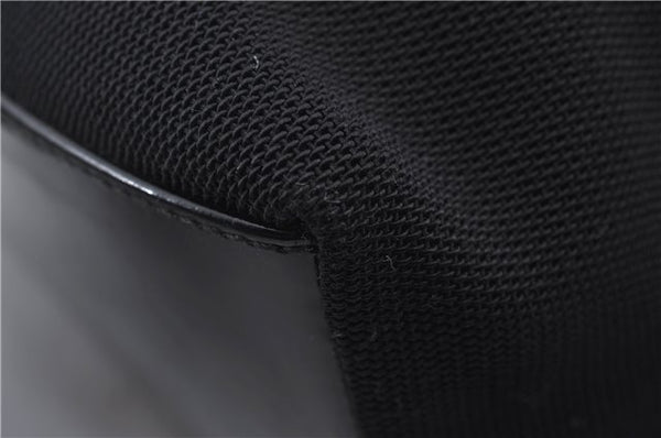 Authentic GUCCI Shoulder Hand Bag Nylon Enamel 0013298 Black 9896D