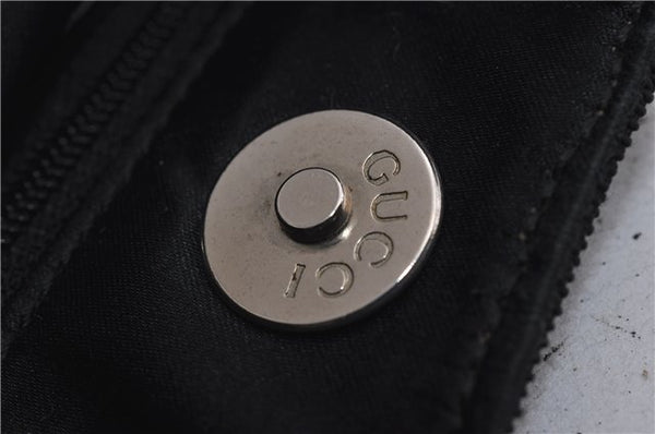 Authentic GUCCI Shoulder Hand Bag Nylon Enamel 0013298 Black 9896D