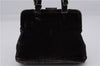 Authentic PRADA Velluto Fibbie Shoulder Hand Bag Purse Velvet B7645 Brown 9898D