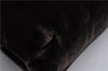 Authentic PRADA Velluto Fibbie Shoulder Hand Bag Purse Velvet B7645 Brown 9898D
