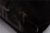 Authentic PRADA Velluto Fibbie Shoulder Hand Bag Purse Velvet B7645 Brown 9898D