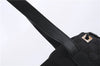 Authentic GUCCI Vintage Shoulder Tote Bag GG Canvas Leather 30501 Black 9899D