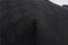 Authentic GUCCI Vintage Shoulder Tote Bag GG Canvas Leather 30501 Black 9899D