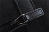 Authentic GUCCI Vintage Shoulder Tote Bag GG Canvas Leather 30501 Black 9899D
