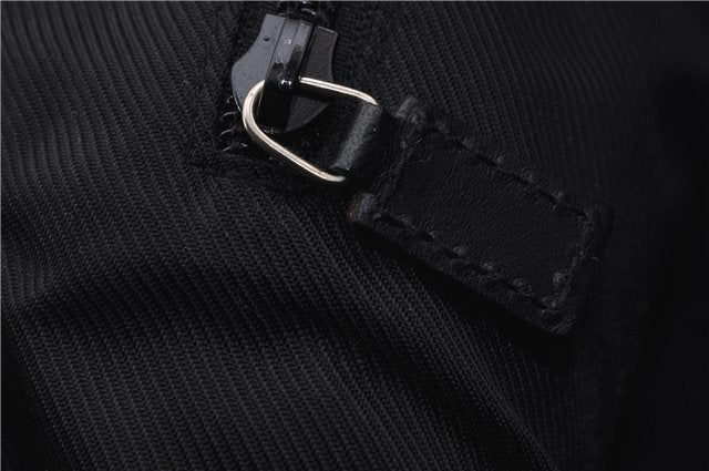 Authentic GUCCI Vintage Shoulder Tote Bag GG Canvas Leather 30501 Black 9899D