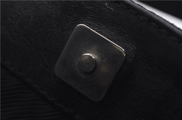 Authentic GUCCI Vintage Shoulder Tote Bag GG Canvas Leather 30501 Black 9899D