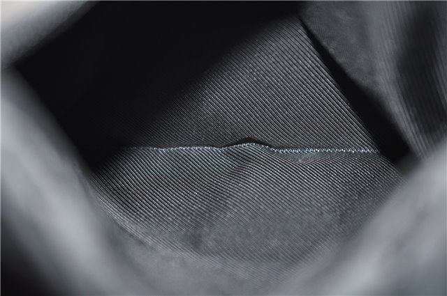 Authentic GUCCI Vintage Shoulder Tote Bag GG Canvas Leather 30501 Black 9899D