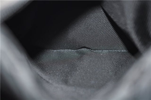 Authentic GUCCI Vintage Shoulder Tote Bag GG Canvas Leather 30501 Black 9899D