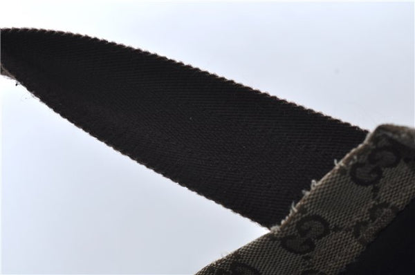 Authentic GUCCI Vintage Shoulder Tote Bag GG Canvas Leather 189669 Brown 9900D