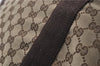 Authentic GUCCI Vintage Shoulder Tote Bag GG Canvas Leather 189669 Brown 9900D