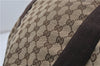 Authentic GUCCI Vintage Shoulder Tote Bag GG Canvas Leather 189669 Brown 9900D