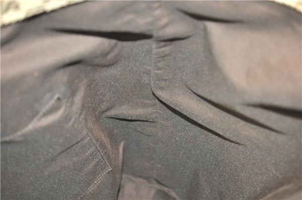 Authentic GUCCI Vintage Shoulder Tote Bag GG Canvas Leather 189669 Brown 9900D