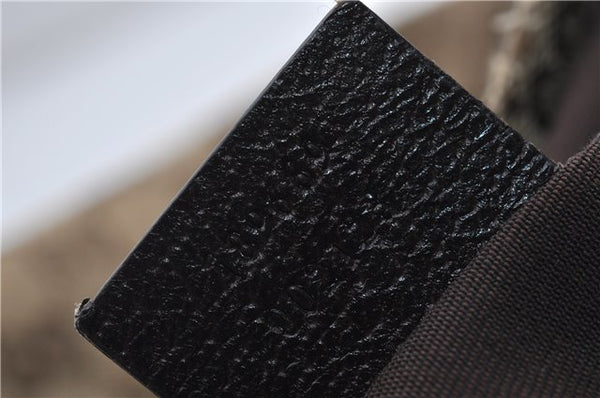 Authentic GUCCI Vintage Shoulder Tote Bag GG Canvas Leather 189669 Brown 9900D