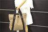 Authentic GUCCI Vintage Shoulder Tote Bag GG Canvas Leather 189669 Brown 9900D