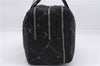 Authentic CHANEL Travel Line Hand Boston Bag Nylon Black 9901D