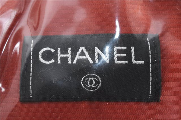 Authentic CHANEL Travel Line Hand Boston Bag Nylon Black 9901D