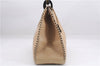 Authentic GUCCI Vintage Shoulder Hand Bag Leather Wood 106234 Beige Brown 9902D
