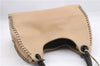 Authentic GUCCI Vintage Shoulder Hand Bag Leather Wood 106234 Beige Brown 9902D
