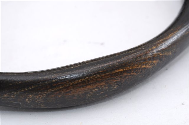 Authentic GUCCI Vintage Shoulder Hand Bag Leather Wood 106234 Beige Brown 9902D