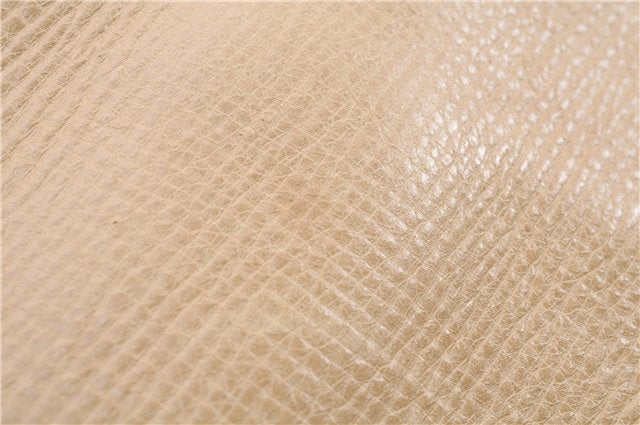 Authentic GUCCI Vintage Shoulder Hand Bag Leather Wood 106234 Beige Brown 9902D