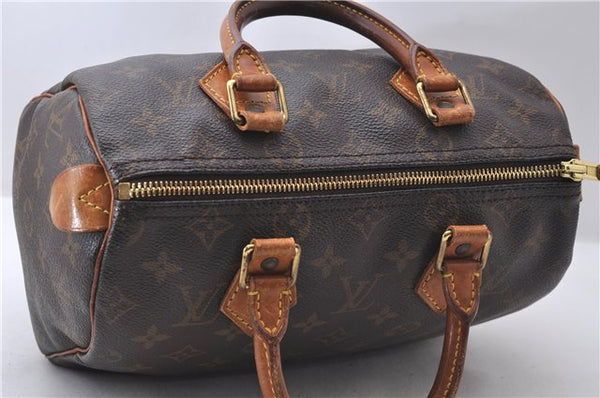 Authentic Louis Vuitton Monogram Speedy 25 Hand Bag M41528 LV 9909C