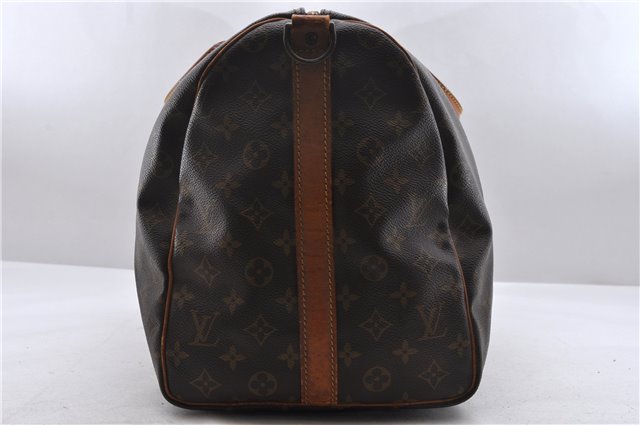 Auth Louis Vuitton Monogram Keepall Bandouliere 50 Boston Bag M41416 LV 9910C