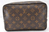 Auth Louis Vuitton Monogram Trousse Toilette 23 Clutch Hand Bag M47524 LV 9910F
