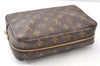 Auth Louis Vuitton Monogram Trousse Toilette 23 Clutch Hand Bag M47524 LV 9910F