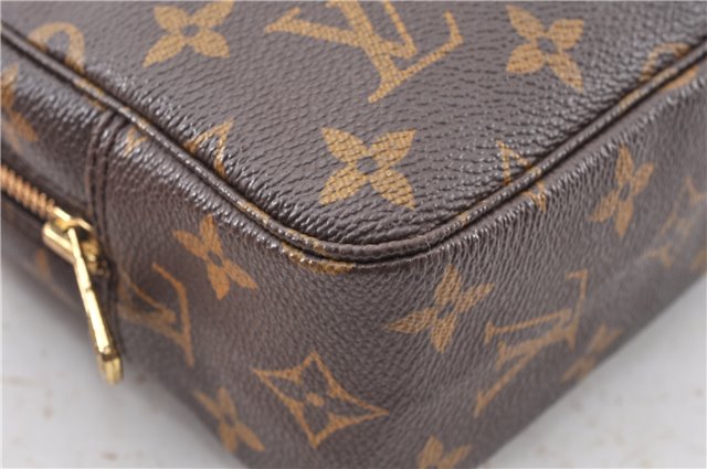 Auth Louis Vuitton Monogram Trousse Toilette 23 Clutch Hand Bag M47524 LV 9910F