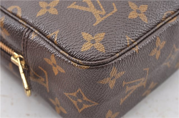 Auth Louis Vuitton Monogram Trousse Toilette 23 Clutch Hand Bag M47524 LV 9910F
