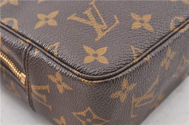 Auth Louis Vuitton Monogram Trousse Toilette 23 Clutch Hand Bag M47524 LV 9910F