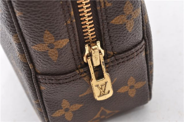 Auth Louis Vuitton Monogram Trousse Toilette 23 Clutch Hand Bag M47524 LV 9910F