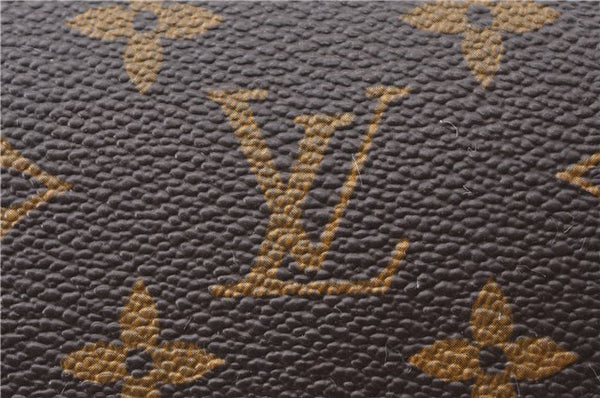 Auth Louis Vuitton Monogram Trousse Toilette 23 Clutch Hand Bag M47524 LV 9910F