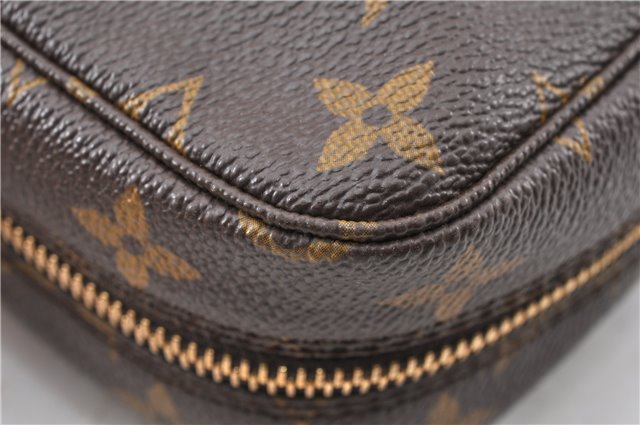 Auth Louis Vuitton Monogram Trousse Toilette 23 Clutch Hand Bag M47524 LV 9910F
