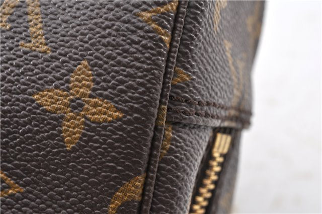 Auth Louis Vuitton Monogram Trousse Toilette 23 Clutch Hand Bag M47524 LV 9910F