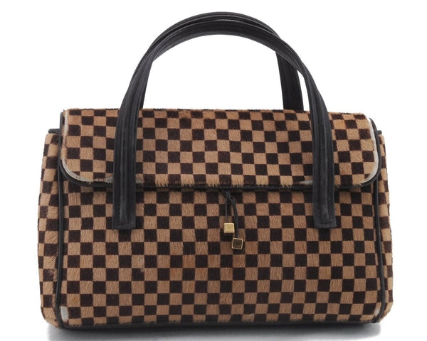 Authentic Louis Vuitton Damier Sauvage Lion Hand Bag M92131 LV 9911C