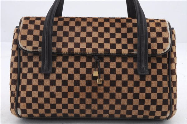 Authentic Louis Vuitton Damier Sauvage Lion Hand Bag M92131 LV 9911C