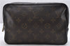 Auth Louis Vuitton Monogram Trousse Toilette 23 Clutch Hand Bag M47524 LV 9912C