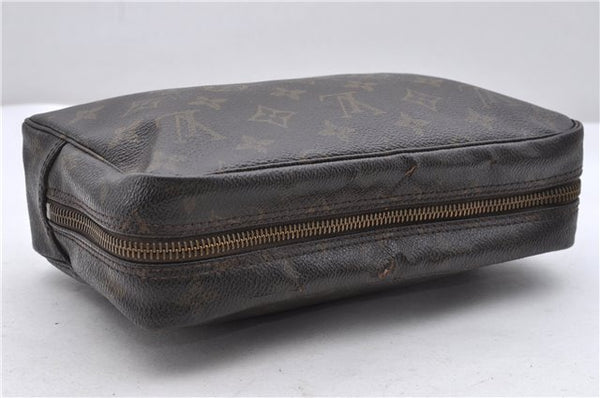 Auth Louis Vuitton Monogram Trousse Toilette 23 Clutch Hand Bag M47524 LV 9912C